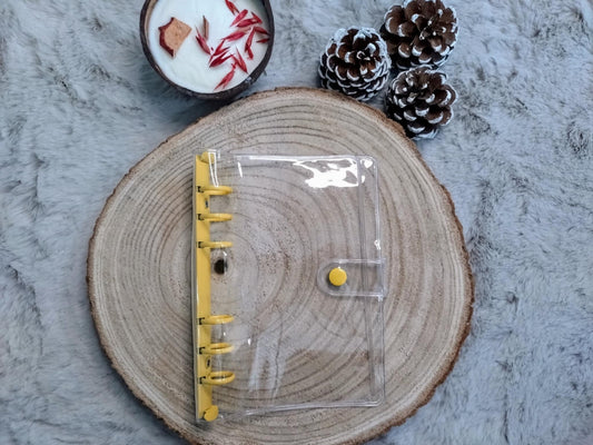 Classeur A6 Transparent Jaune