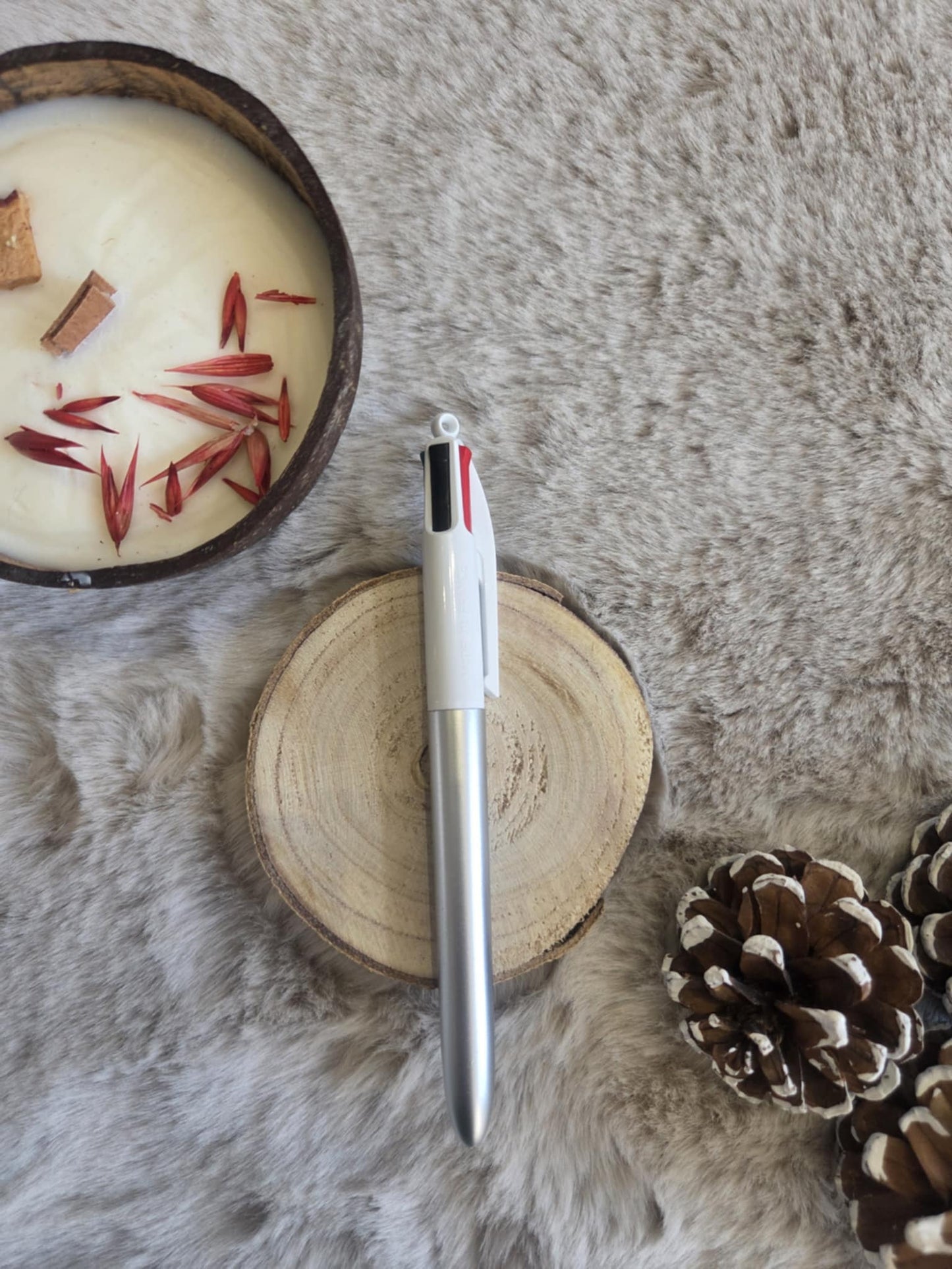 Bic 4 couleurs Argent métallisé mat