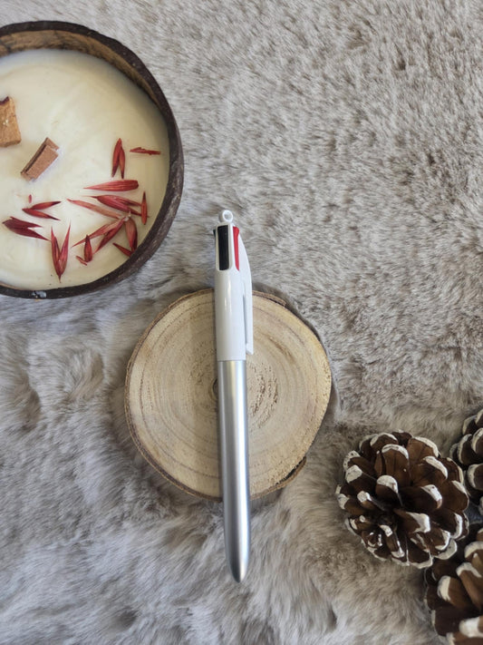 Bic 4 couleurs Argent métallisé mat