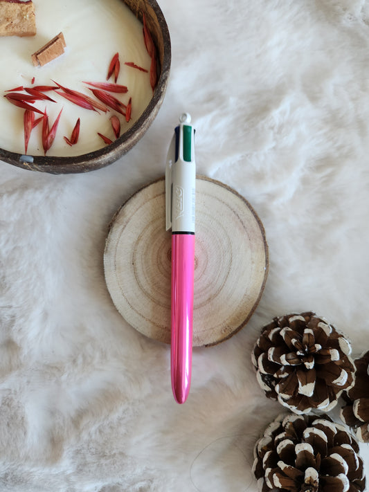 Bic 4 couleurs rose métallisé
