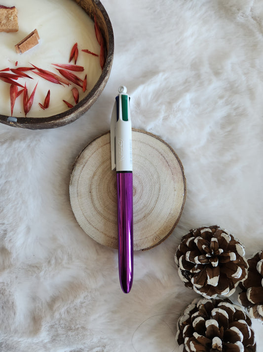 Bic 4 couleurs Violet métallisé