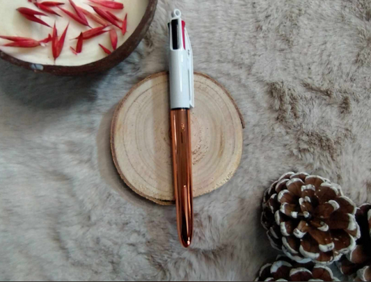 Bic 4 couleurs Rose gold métallisé