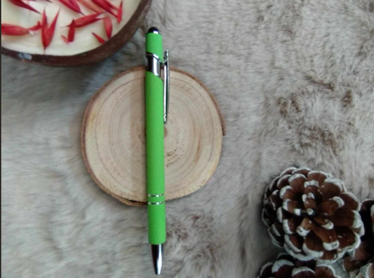 Stylo bille avec embout tactile Vert clair