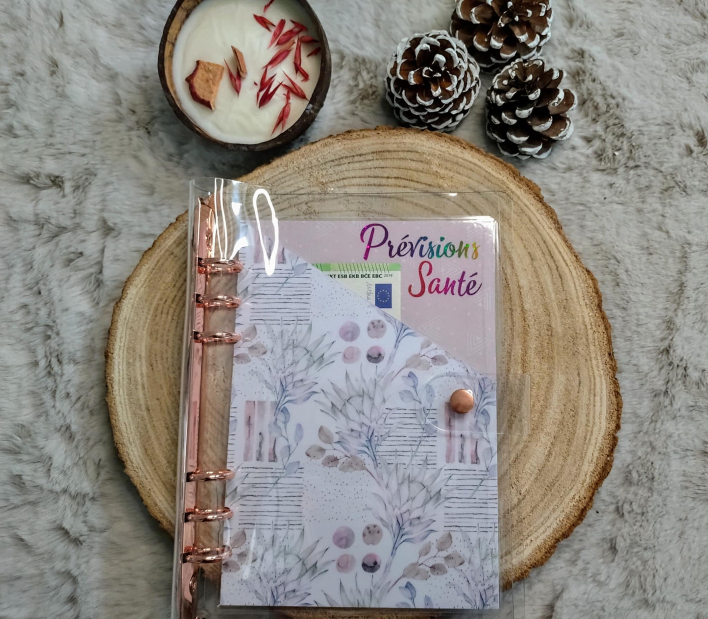 Classeur A5 Transparent rose gold