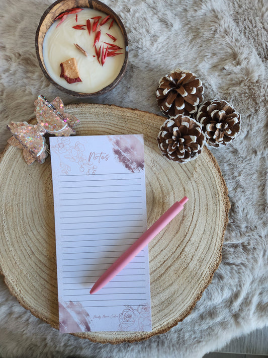 Bloc-notes thème rose gold