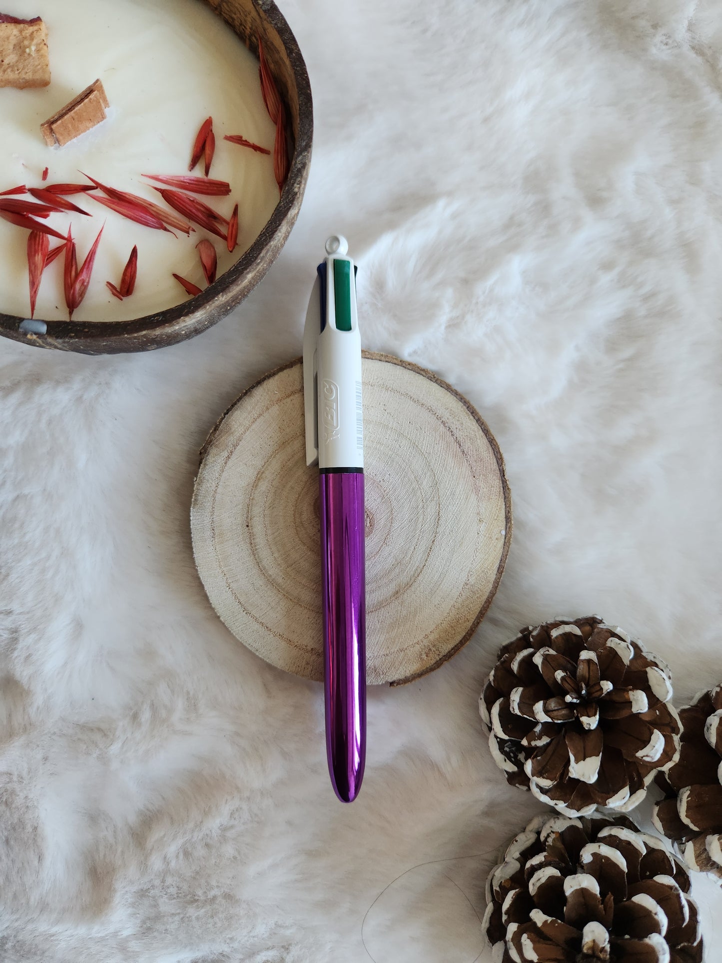 Bic 4 couleurs Violet métallisé