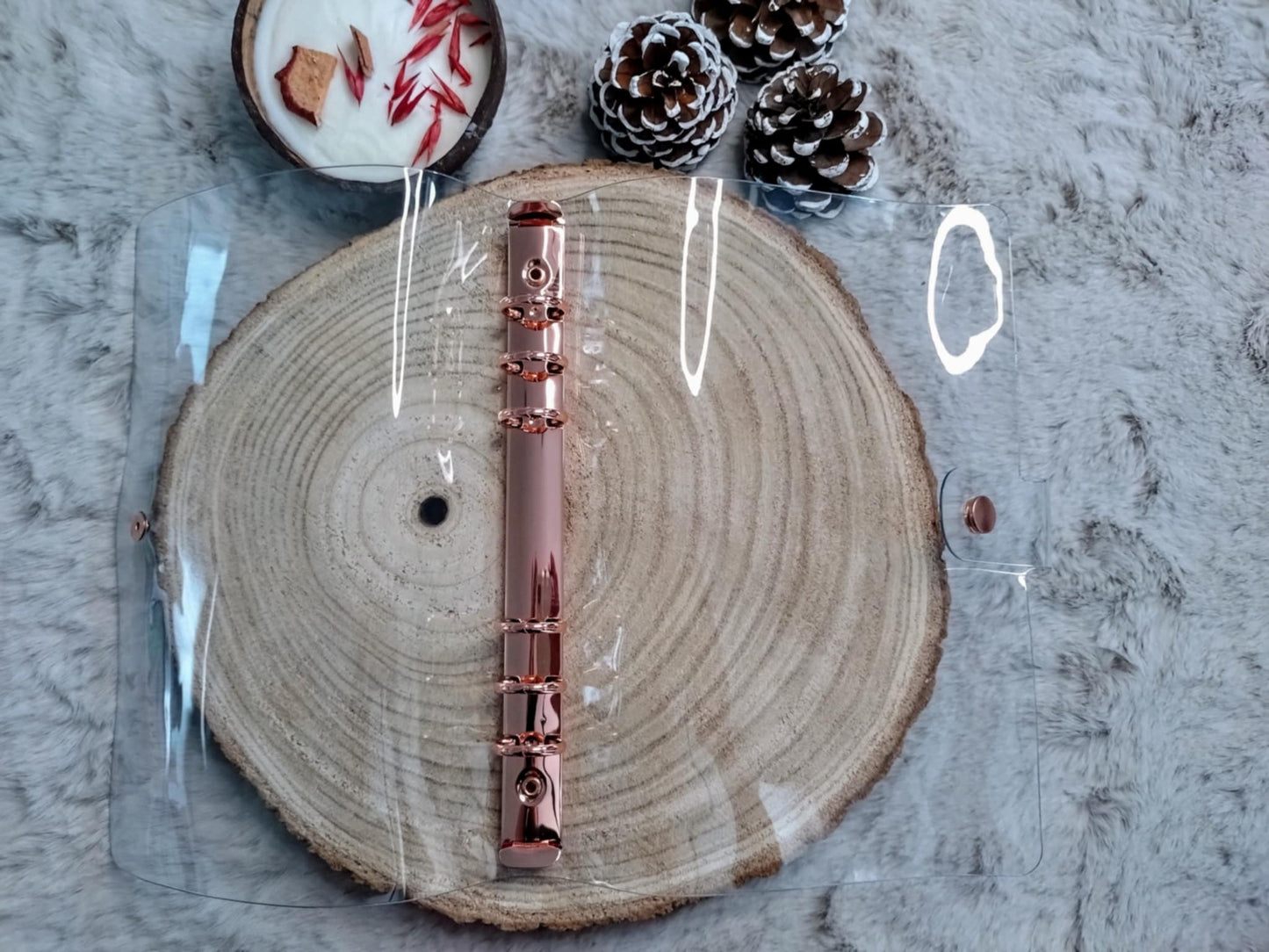Classeur A5 Transparent rose gold